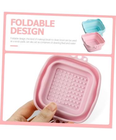 Set of 4 Makeup Brush Cleaners Makeup Tool Cleaning Accessories Silicone Brush Cleaner Tool Brush Cleaning Mat for Makeup Makeup Brush Washer Easy Cleaning Pad - Buy Online on GoSupps.com