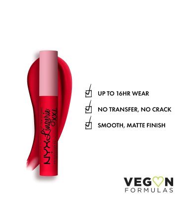 Nyx Lip Lingerie XXL Matte Liquid Lipstick in Untamable Brick Red - 0.13 Fl Oz - Buy Online on GoSupps.com