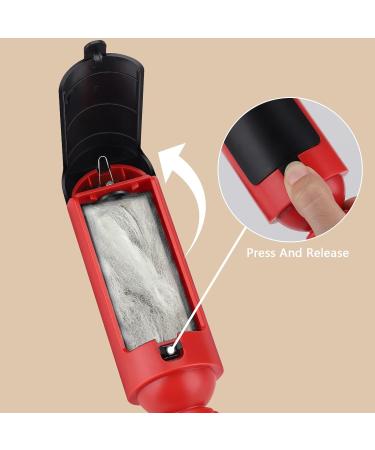 Pet Hair Remover Roller Honeueuen 2 PCS Reusable Animal Hair Removal Brush Reusable & Washable Pet Fur Remover for Carpet Furniture Clothes Bedding Laundry Sofa (Green & Red) - Buy Online on GoSupps.com