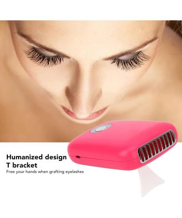 Eyelash Dryer Low Noise USB Rechargeable Eyelash Dryer Fan for Nail Art Rose Red Red rose - Buy Online on GoSupps.com