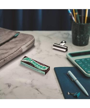 Wrigley's Airwaves Sugarfree Gum - Black Mint (10 per Pack x 5) Helps keep Teeth Clean And Mouth Fresh - Buy Online on GoSupps.com