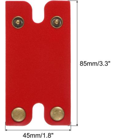 PATIKIL Leather Razor Head Protective Case - 3 Pack Double Edge Razor Sheath for Travel - Red Shaving Tip Cover - Buy Online on GoSupps.com