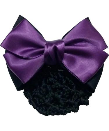 New 2025 Satin Bow Hair Net Barrette Flight Attendant Ribbon Hair Bun Cover Net Headwear Fashion Snood Women Hair Accessories Jewelry Fashion Accessories Creative Gift - Buy Online on GoSupps.com