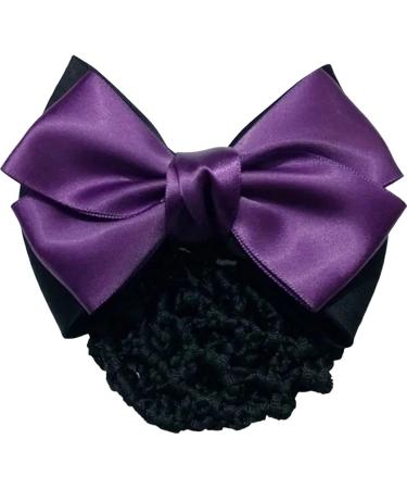 New 2025 Satin Bow Hair Net Barrette Flight Attendant Ribbon Hair Bun Cover Net Headwear Fashion Snood Women Hair Accessories Jewelry Fashion Accessories Creative Gift