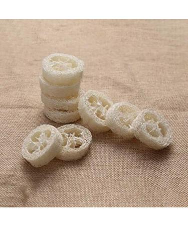 50pcs Natural Loofah Slices for Handmade Exfoliating Soaps - Organic Luffa Cuts - Buy Online on GoSupps.com