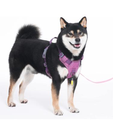 Pawaii Dog Harness for Large Dogs - Adjustable Breathable Anti-Drawing Design in Orchid Purple (XL: 81-96cm) - Buy Online on GoSupps.com