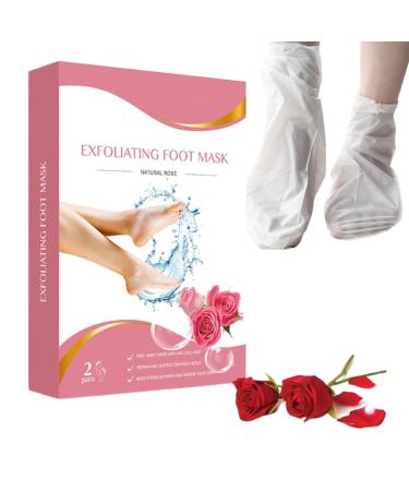 Mascarill Lot de 2 paires de chaussettes exfoliantes pour enlever les callosit s | Traitement de la peau morte et des talons fissur s | Hydratation profonde douceur b b spa maison