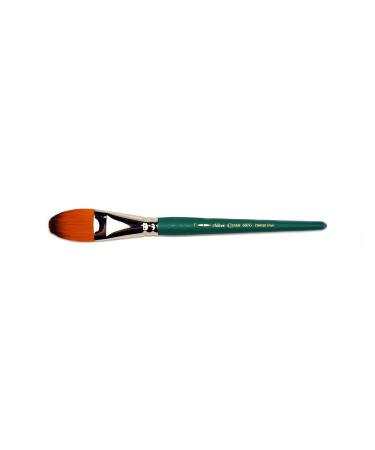 Silver Brush Limited 6809S1 Crystal Pointed Oval Brush for Watercolor and Oil, Size 1, Short Handle 1 in