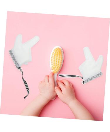 KOMBIUDA Anti-Eating Gloves Baby Mits Infant Thumb Sucking Kit - White 12x7cm - Buy Online on GoSupps.com