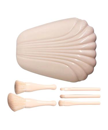Powder Foundation Shell Beauty Tools Daily Use With Mirror Box Makeup Brush(Light Skin Tone)
