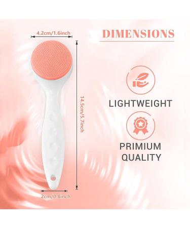 Silicone Facial Brush Silicone Face Cleansing Brush Device for Cleaning | Face Cleaner Manual Blackheads Dirt for Deeply Cleaning Pore Massaging - Buy Online on GoSupps.com