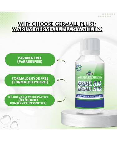  MYOC Germall Plus Natural Preservative Clear Liquid Broad Spectrum Natural Preservative Suitable for Making Soap Conditioners Lotion Creams and More (240 ml (8.11 Fl Oz)) - Buy Online on GoSupps.com
