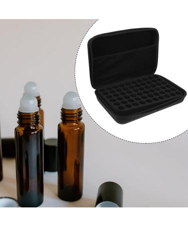 Milists 60-Bottle Essential Oil Storage Box - Shockproof Waterproof Durable with Foam Insert | 15ml Capacity | Black - Buy Online on GoSupps.com