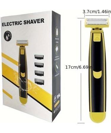 Buy Wet and Dry Electric Shaver for Men - Rechargeable Waterproof Full Body Wash - Model #7 Black | Best Beard & Mustache Trimmers - Buy Online on GoSupps.com