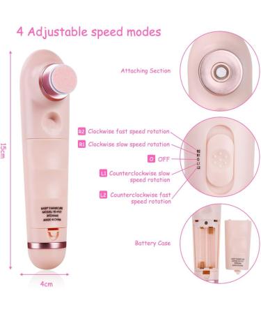 Vicloon 4-in-1 Electric Baby Nail Trimmer Kit - Pink | Safe Manicure Set for Newborns & Toddlers - Buy Online on GoSupps.com