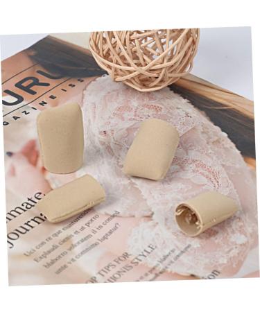 JEWEDECO 2pcs Silicone Gel Toe Tubes Sleeves - Big Toe Guards for Corns and Toe Split - Cotton Corn Covers - 2.5x4cm - Buy Online on GoSupps.com