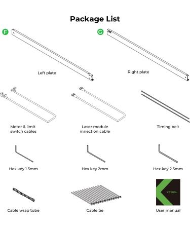 xTool D1 Pro Extension Kit - Expand Laser Engraving Area to 36.85''*17'' Grey Accessories for D1 and D1 Pro 5W/10W/20W Engraver - Buy Online on GoSupps.com