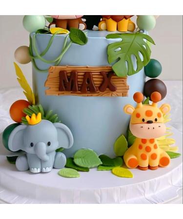 JeVenis Jungle Animals Cake Decoration - Safari Birthday & Baby Shower Decor | Perfect for Celebrations - Buy Online on GoSupps.com