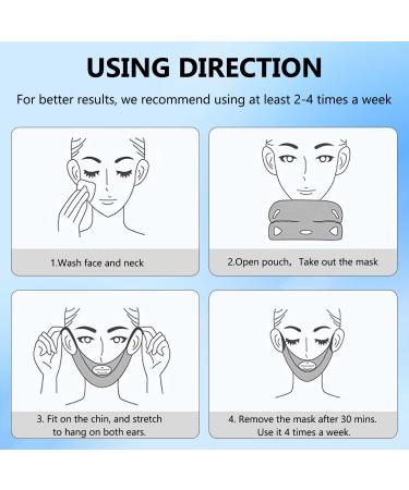 Bloskin Double Chin Mask - Reusable Silicone Lifting Face & Neck Mask for Double Chin Reduction - Buy Online on GoSupps.com