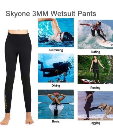 Wetsuit Pant Neoprene 3MM for Women & Men | Snorkeling, Scuba, Diving, Surfing | Sun Protection & Warmth | X-Large - Buy Online on GoSupps.com