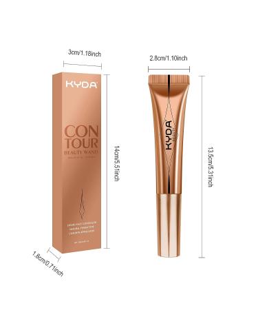 Ownest Beauty KYDA Highlighter Contour Blush Wand - 3 Colors, Nude Pink, Light to Medium, Pearl Pink - Cushion Applicator, Natural Shimmer & Matte Finish - High Pigment Creamy Tint - Buy Online on GoSupps.com