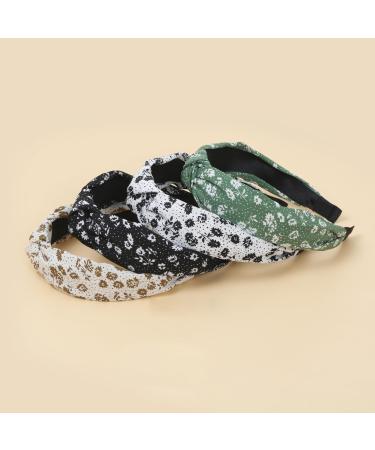 Headband for Women's Hair Hairband Adult Women Alice Headbands Knotted Elastic Headband Fashion Headbands for Women and Girl (4LvseFlowerA) - Buy Online on GoSupps.com