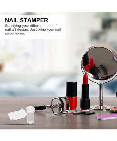 Osaladi 4-Piece Nail Stamp Tool Set - Clear Silicone Stamps & Image Plates for Creative Nail Art - Perfect for Kids & Professionals - Buy Online on GoSupps.com