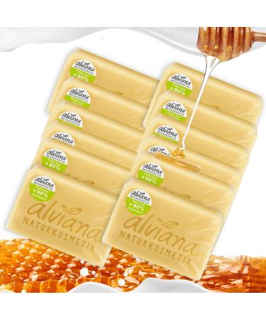 Alviana Vegetable oil soap with milk and honey 100g