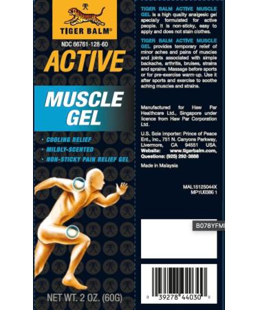 Tiger Balm Active Muscle Gel 60g - Non-Greasy Relief Cream for Muscular Pain - Buy Online on GoSupps.com
