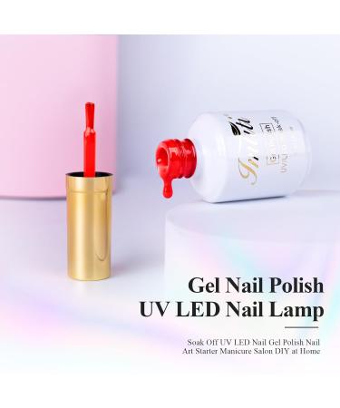 Imtiti Gel Nail Polish - 15ml Neon Red Soak Off Gel for DIY Nail Art | Perfect Gift for Women | International Shipping - Buy Online on GoSupps.com