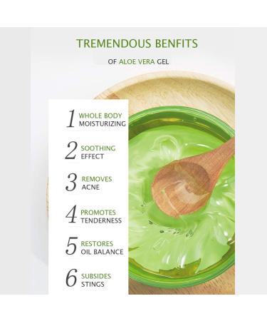 Aloe Vera 92% Moisturizing Gel - Natural Extract for Nourishing & Softening Skin | Acne Removal | 300g - Buy Online on GoSupps.com