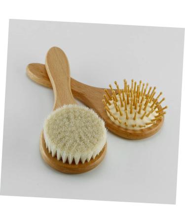 Toyvian Baby Bath Set: Wooden Hair Brush, Scrubber, and Grooming Comb for Infant Bath Time - Buy Online on GoSupps.com