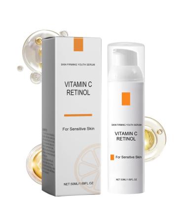Retinol Serum for Face - Vitamin C Serum - Face Serum for Women - Hydrating Serum for Dark Spots - Anti Aging & Wrinkle Face Serum - Brighten & Plump Skin