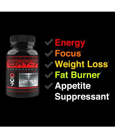 Herbwise Oxy-7 Thermogenic Fat Burner - 60 Veggie Capsules | Weight Loss Pills for Women and Men - Buy Online on GoSupps.com