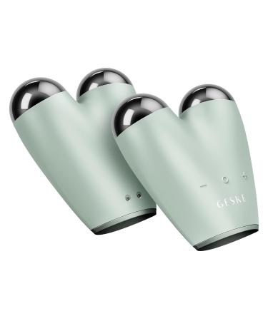 Geske SmartAppGuided Microcurrent Face-Lifter | 6-in-1 Anti-Aging Device for Facial Lifting Jawline Training & Double Chin Removal | Green - Buy Online on GoSupps.com