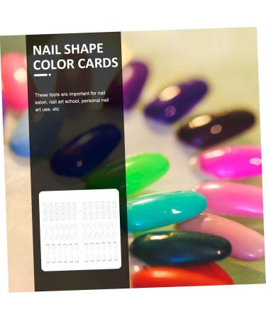 Healeved 3 Sets Nail Color Card Nail Polish Color Card Nail Polish Sample Nail Accessories Nail Gel Polish Gel for Nails Gel De Cejas Transparente Color Show Plate Female Manicure Tool 2.1x1x1cm Transparent - Buy Online on GoSupps.com