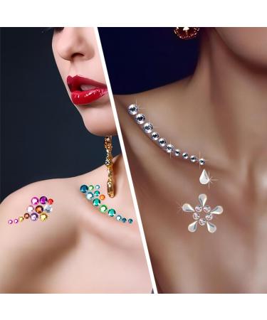 Face Gems - 6 Sheets Self-Adhesive Rhinestones for Makeup & Body | Perfect for Parties & DIY Crafts - Buy Online on GoSupps.com