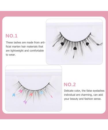 Beavorty 3 Pairs false lashes fake eyelashes natural eyelashes colored lash extensions lashes natural cosplay lashes women lashes makeup eyelashes cosmetic lashes Imitation slim extend - Buy Online on GoSupps.com