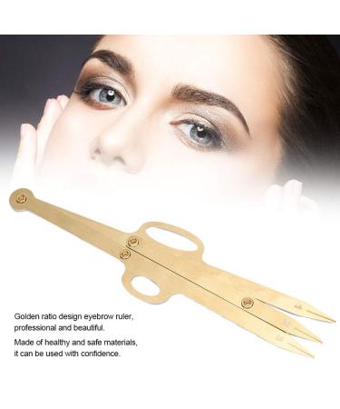 Gold Eyebrow Stencil Ruler for Positioning and Shaping - Stainless Steel Microblading Tool - Buy Online on GoSupps.com