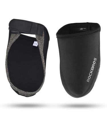 ROCKBROS Winter Cycling Toe Covers - Black Kevlar Overshoes (L/XL) - 1 Pair - Buy Online on GoSupps.com