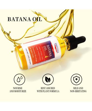 Raw Batana Oil for Hair Growth - 100% Pure & Natural Hair Serum from Honduras | Moisturizing & Strengthening for Women & Men - Buy Online on GoSupps.com