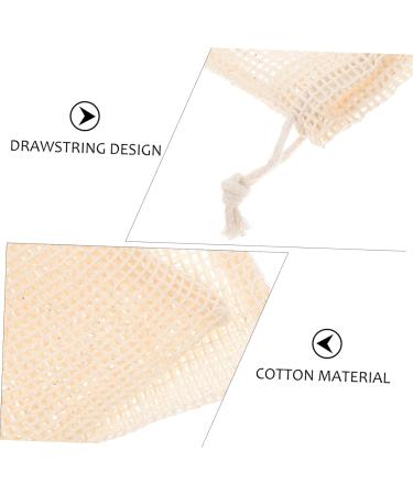 Beaupretty 15 Pcs Cotton Soap Storage Bags - Mesh Scrubber & Facial Cleaning Foam Pouch for Travel & Bath | Eco-Friendly Soap Saver Tools - Buy Online on GoSupps.com