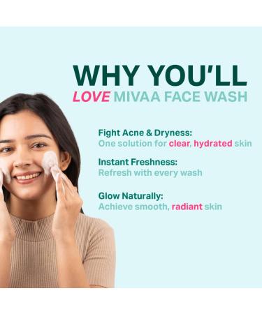 Moisturizing Face Wash with 2% Salicylic Acid & Hyaluronic Acid - Hydrating Anti-Acne Cleanser for All Skin Types - Sulphate & Paraben Free - 100ml - Buy Online on GoSupps.com