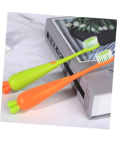 Buy Minkissy 20 pcs Carrot Manual Travel Toothbrushes for Kids | Portable Children's Toothbrushes - International Shipping Available - Buy Online on GoSupps.com