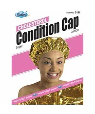 Dream Cholesterol Conditioning Cap Gold One size fits all cholesterol processing special coating body heat natural heat vinyl material hair conditioner