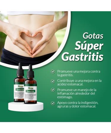 Gotas para Gastritis - Apoyo Digestivo para Acidez Reflujo cido e Indigesti n (60 ml) - Alivio Efectivo Internacional - Buy Online on GoSupps.com