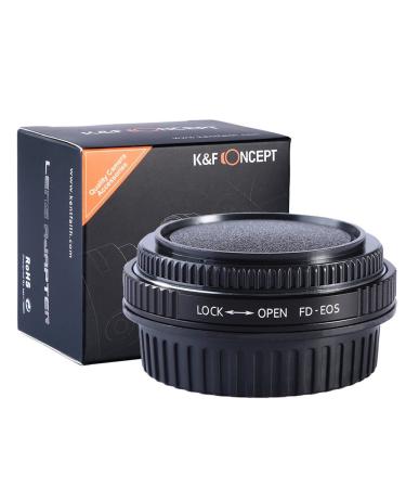 K&F Concept Pro Lens Mount Adapter Compatible for Canon FD FL 35mm SLR Lens to Canon EOS (EF, EF-S) Camera, Compatible with Canon 1D, 1DS, Mark II, III, IV, Digital Rebel T5i, T4i, T3i, T3