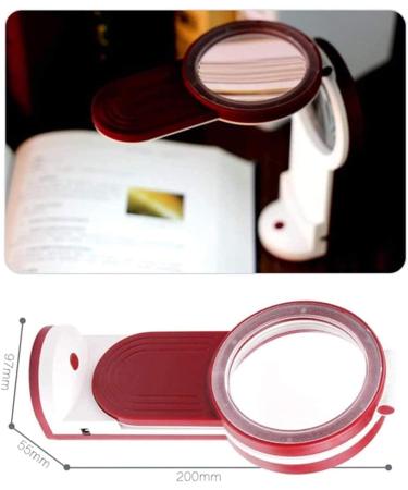 Magnifying Glass with Led Lamp 3X 6X 4.5X Old Man Watch DIY Handicraft Carving and Repair Magnifying Glass for Reading Crafts Repair Magnifier Lofty Ambition - Buy Online on GoSupps.com