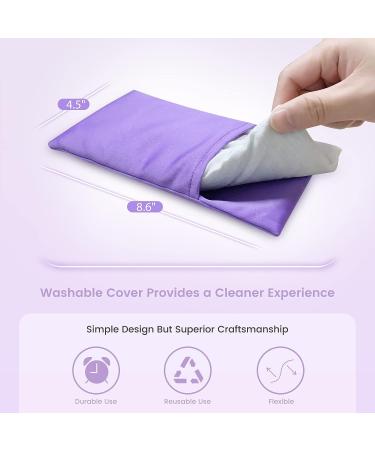 Suzzipad Lavender Eye Pillow Pack of 2 - Meditation & Stress Relief | Weighted Eye Mask for Headache Relief | Hot/Cold Compress with Aromatherapy - Purple - Buy Online on GoSupps.com
