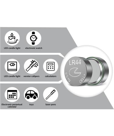LR44 Batteries 10 Pcs 1.5V AG13 Button Cell Battery (Replaces: LR44 CR44 SR44 357 SR44W A76 PX76 675 1166a LR44H V13GA L1154 RW82B EPX76 SR44SW 303 SR44 S303 S357 SP303 SR44SW) - Buy Online on GoSupps.com